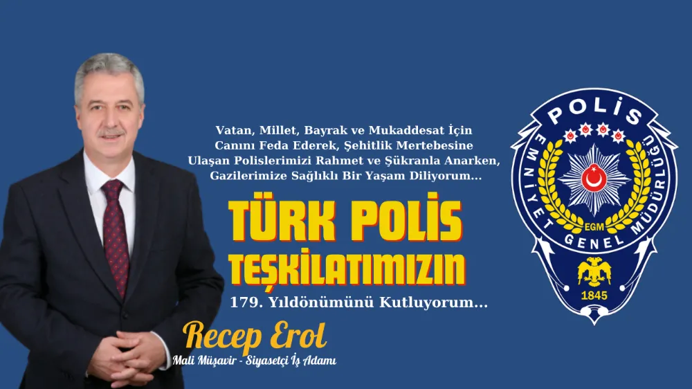 Recep Erol, Polis haftası kutlam mesajı